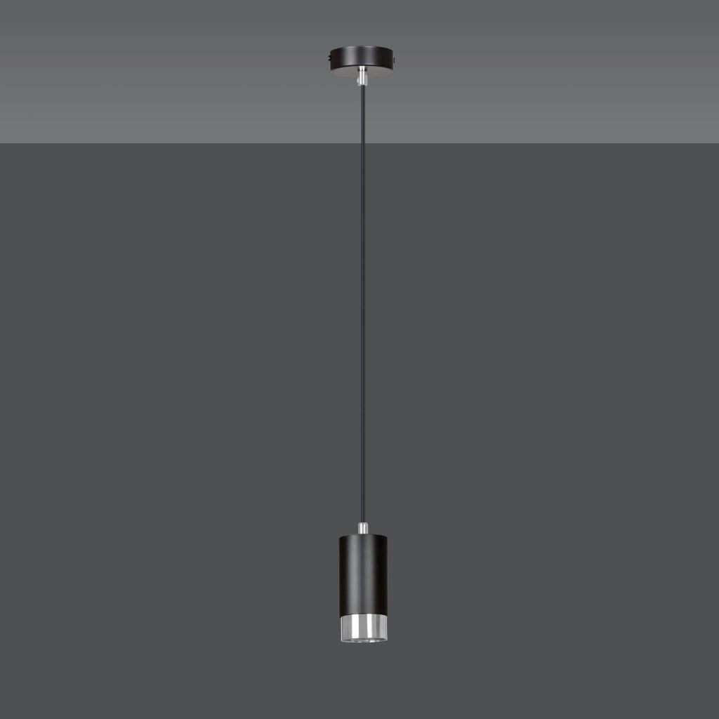 Lampada a sospensione Emibig Fumiko 1xGU10 nero/cromo