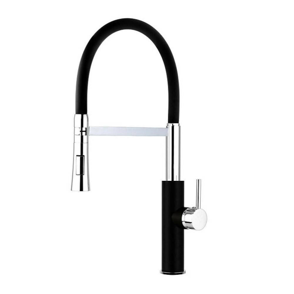 Trade Shop - Miscelatore Rubinetto Lavello Cucina Con Doccetta Monocomando Canna Alta 59593 -