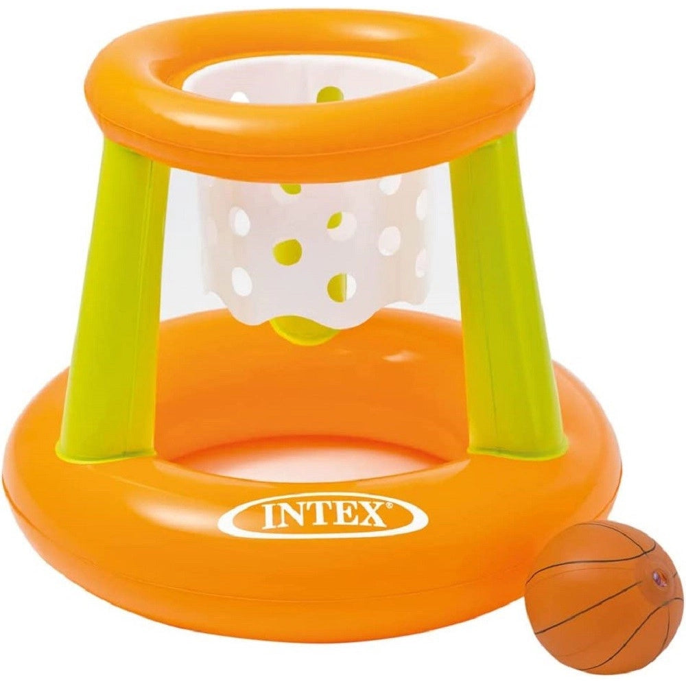 Trade Shop - Canestro Gonfiabile 58504 Con Rete 67x55cm Basket Galleggiante Mare Piscina Palla -