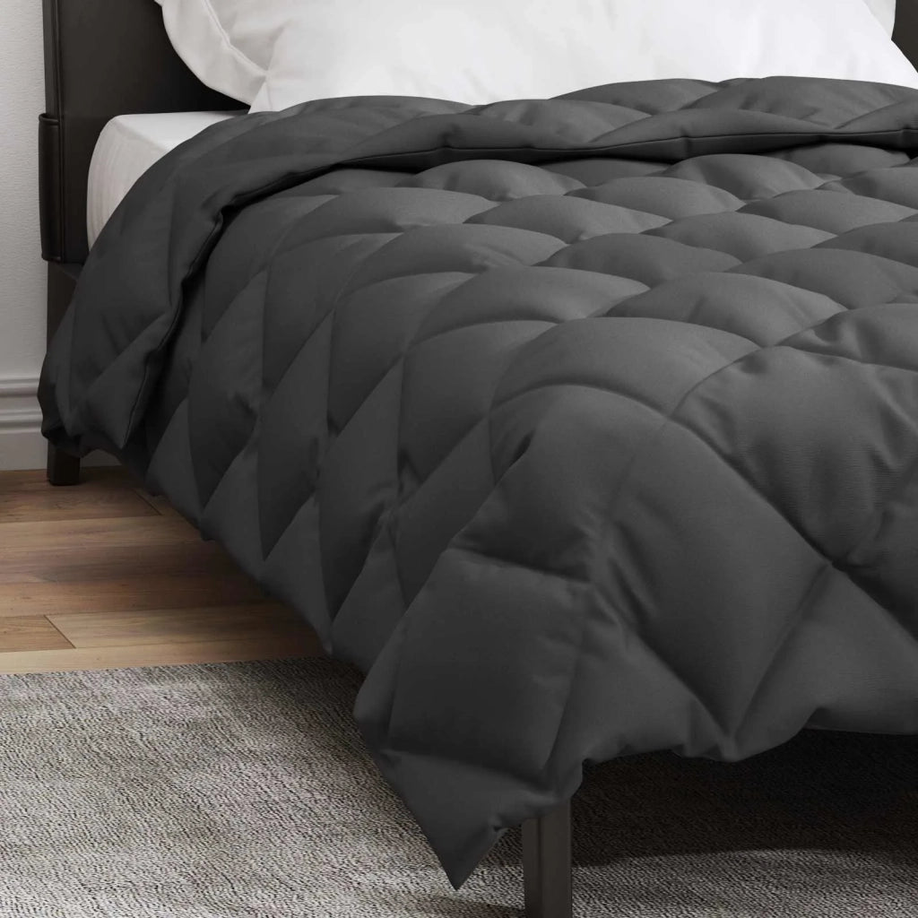 Piumone | Duvet Invernale Antracite 140 x 220 cm Microfibra