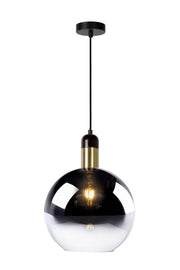 Lampada a sospensione Lucide Julius Ø28 nero oro E27