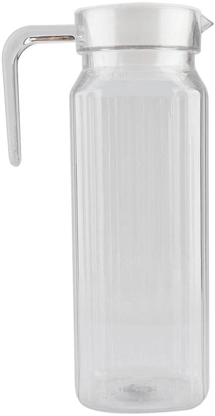 ONF3 - Piccolo Vaso di Vetro - Sapfles - Design elegante - Transparente - Vaso di acqua - Ideale per casa e ristoranti - 1100ml