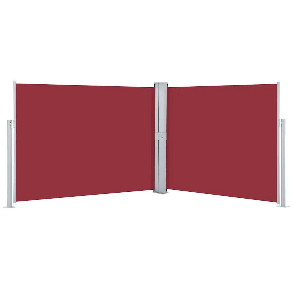 Tenda da Sole Laterale Retrattile Rossa 140x1000 cm