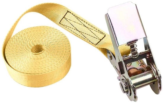 Sostegno a cinghia 1-10 metro - Cinghie a rullo con gancio metallico - Resistenza di rottura 800 kg - Leggera - Facile da utilizzare - Cinghia di sostegno