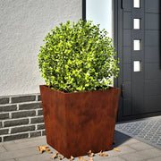 Fioriera da Giardino-Vaso da Esterno 50x50x50 cm in Acciaio Corten