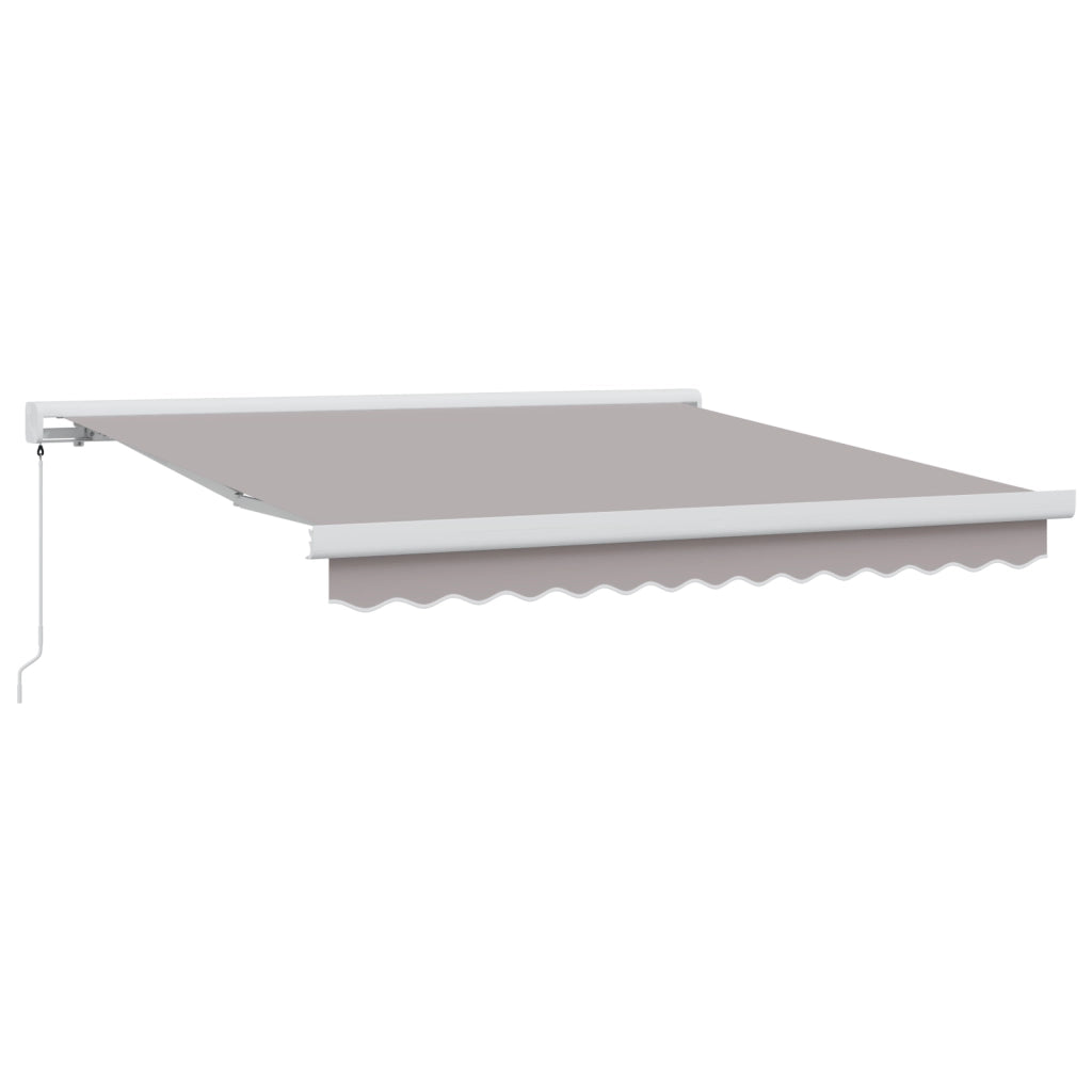 Tenda Retrattile Manuale Grigia Chiara 300x250 cm