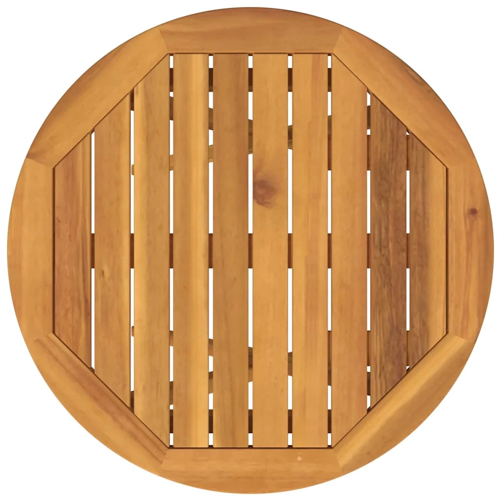 Set Bistro da Giardino 3 pcs Marrone Legno di Acacia Massello 42000948