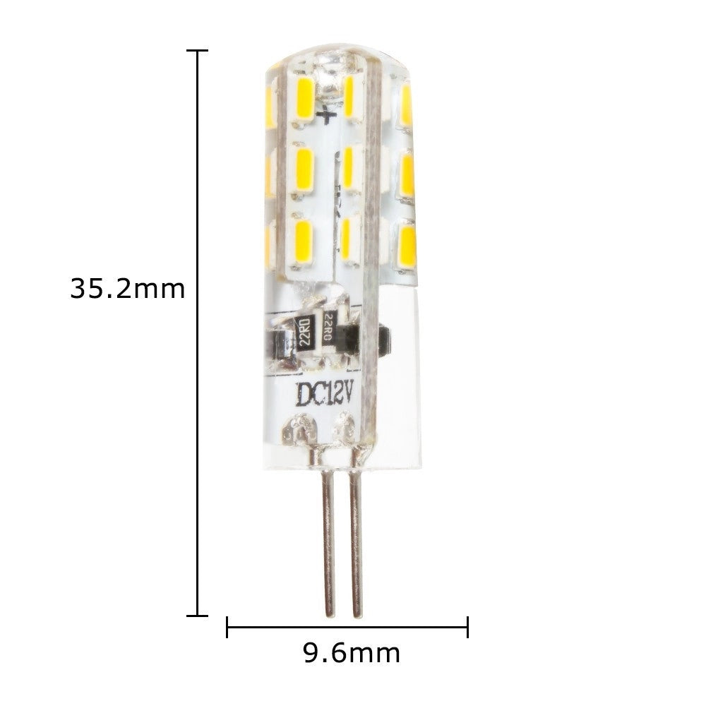 Trade Shop - Lampadina Led 3w 24 Smd G4 3014 Attacco A Spillo Luce Bianca Calda Fredda 12v - -bianco Freddo      -