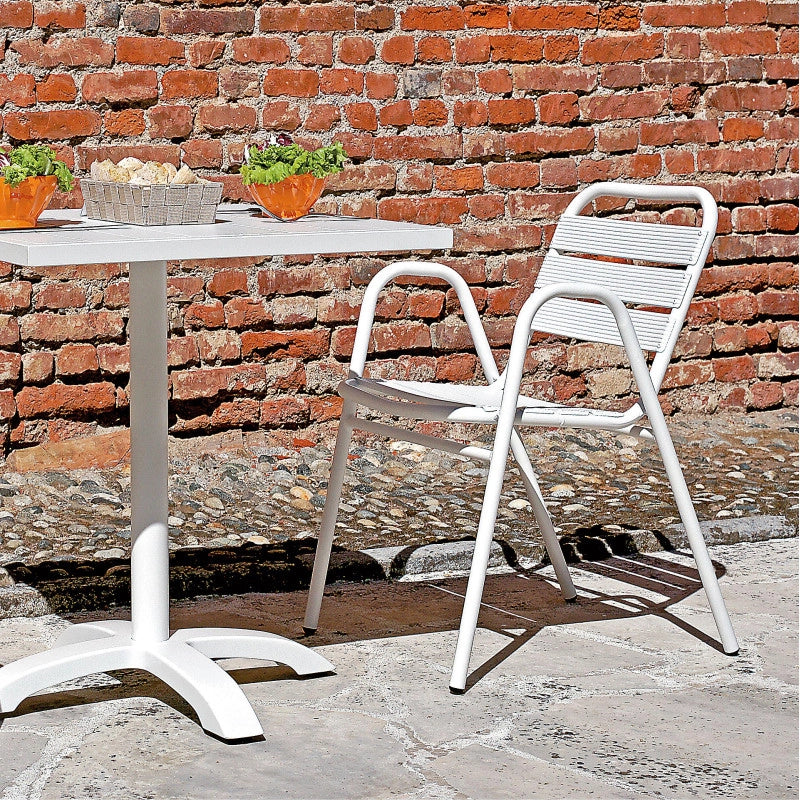 Set di 2 Sedie Calipso MOIA in alluminio bianche
