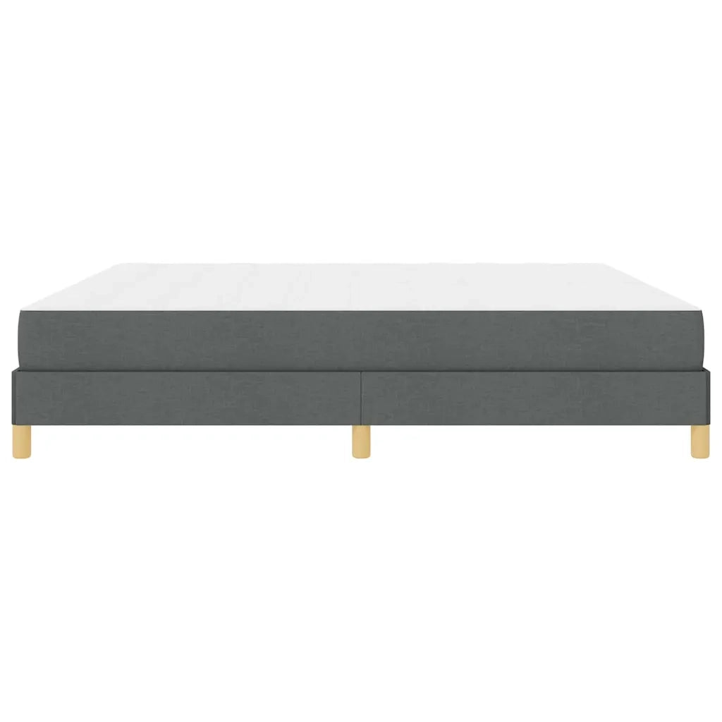 vidaXL Letto a molle Grigio scuro Marrone 200 x 200 cm