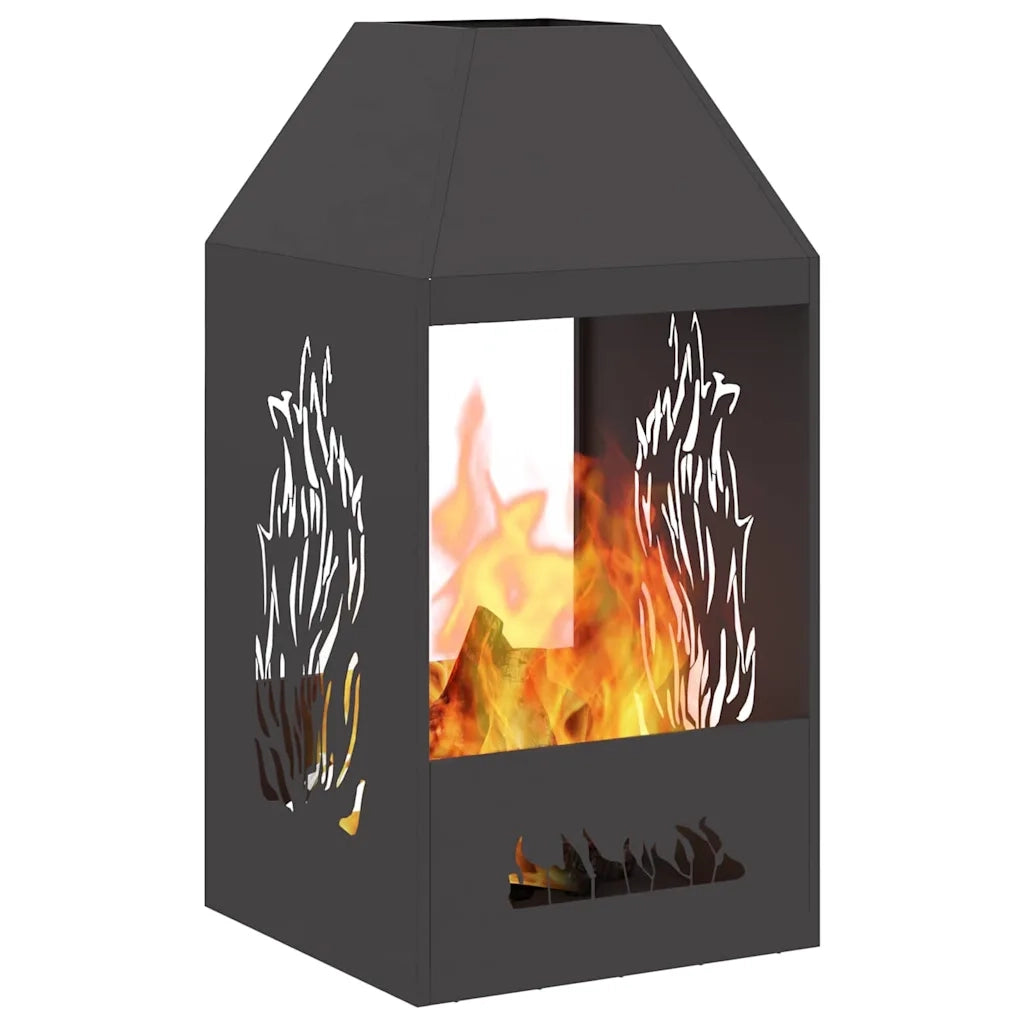 Focolare Nero 50 x 50 x 100 cm Acciaio CFW1465775