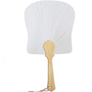 Trade Shop - Set 6 Pezzi Ventagli Ventaglio Rettangolo Bianco Segnaposto Ricevimento -