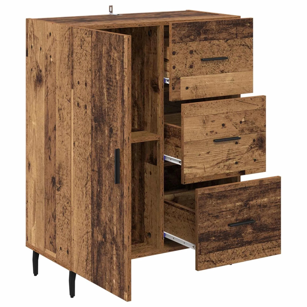 Credenza | Madia | Buffet da pranzo | Armadio da pranzo con cassetto Legno vecchio 69,5 x 34 x 90 cm