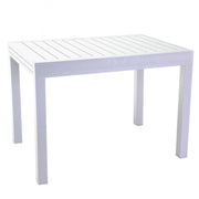 Tavolo alluminio Cleveland allungabile bianco cm 125/250x75h75