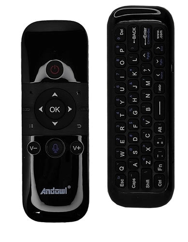 Telecomando Smart Q-A259 - Mouse 3d air 2.4G - Tastiera Wireless - Telecomando intelligente ricaricabile 2.4G per TV Box Android