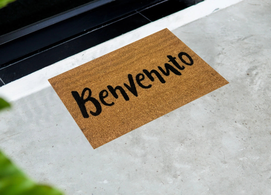 Zerbino Entrata Ingresso Casa Antiscivolo Cocco Allegro Benvenuto 25