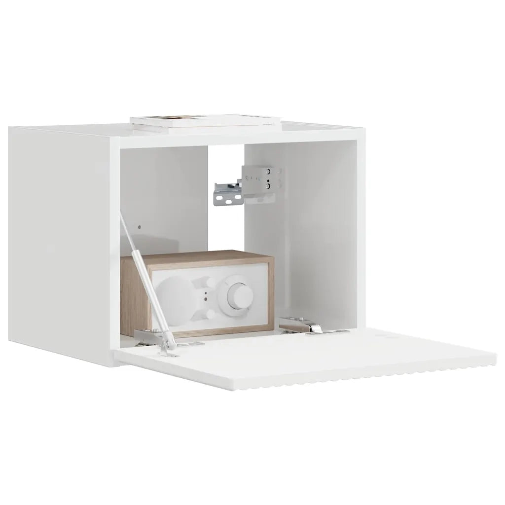 Mobile TV da parete-Mobile TV a Muro-Credenza TV Bianco Lucido 60 x 31 x 29.5 cm 930630