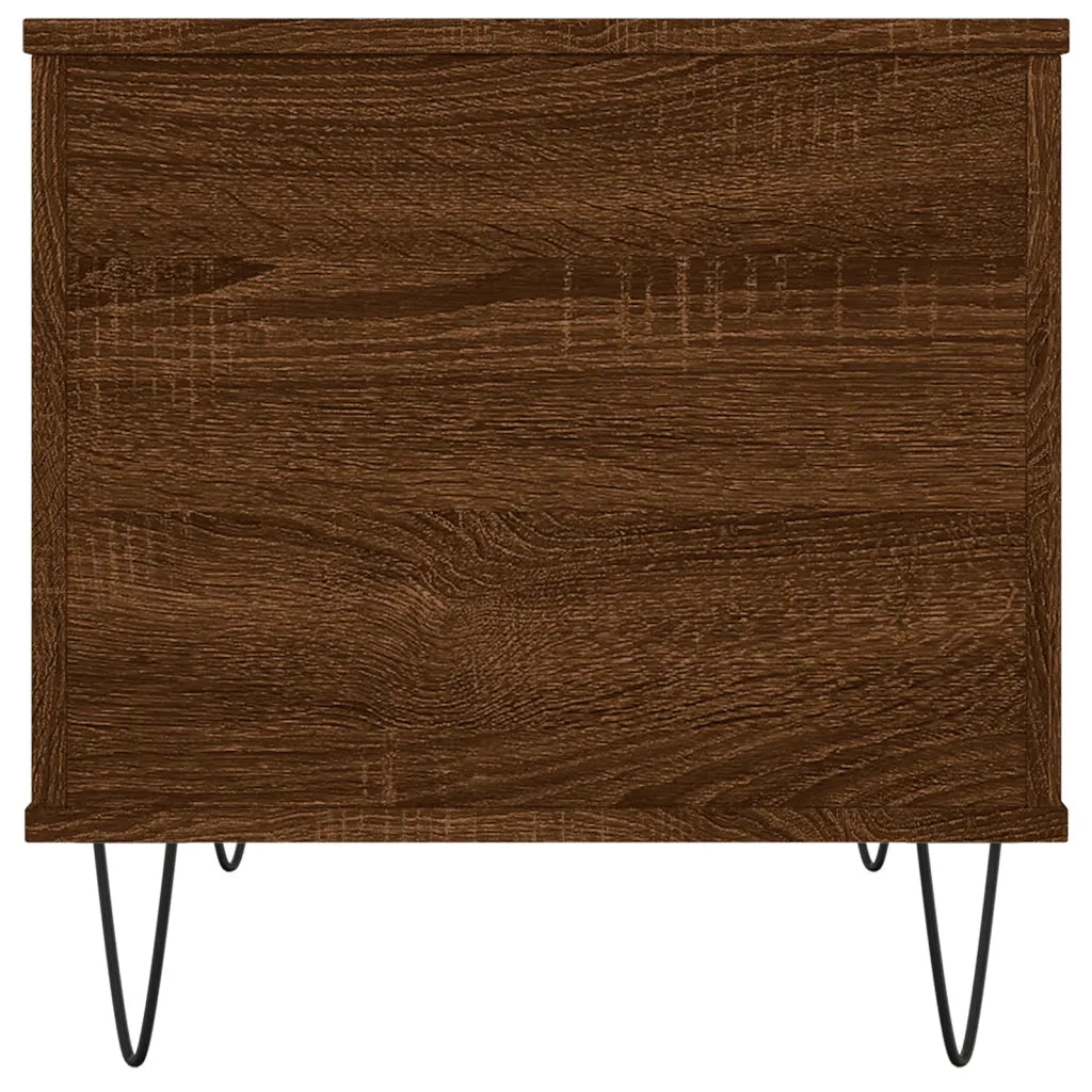 Tavolino Salotto Rovere Marrone 60x44,5x45 cm Legno Multistrato 830955