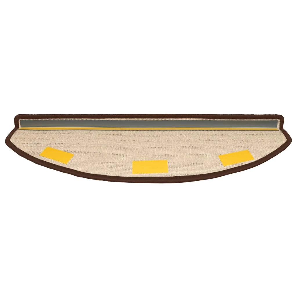 Tappetini per scale autoadesivi Semicircolare 15 pcs Marrone