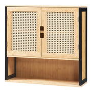 Mobiletto/scaffale da bagno beige da parete 60 x 60 x 20 cm 03_0008899