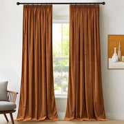 Veli Raffreddanti 300 g/m2 - Tende in Velluto - 2 Pezzi - 132x240 cm - Cintura di Piegatura - Tende per la Notte - Veli per la Luce