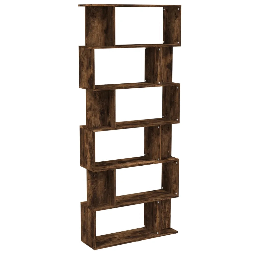 Libreria/Divisorio Rovere Fumo 80x24x192cm in Legno Ingegnerizzato 816059