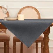 Tavolo quadrato in tessuto lino 80x80 cm, asciugabile, impermeabile, per esterni, feste, natale, matrimonio, compleanni