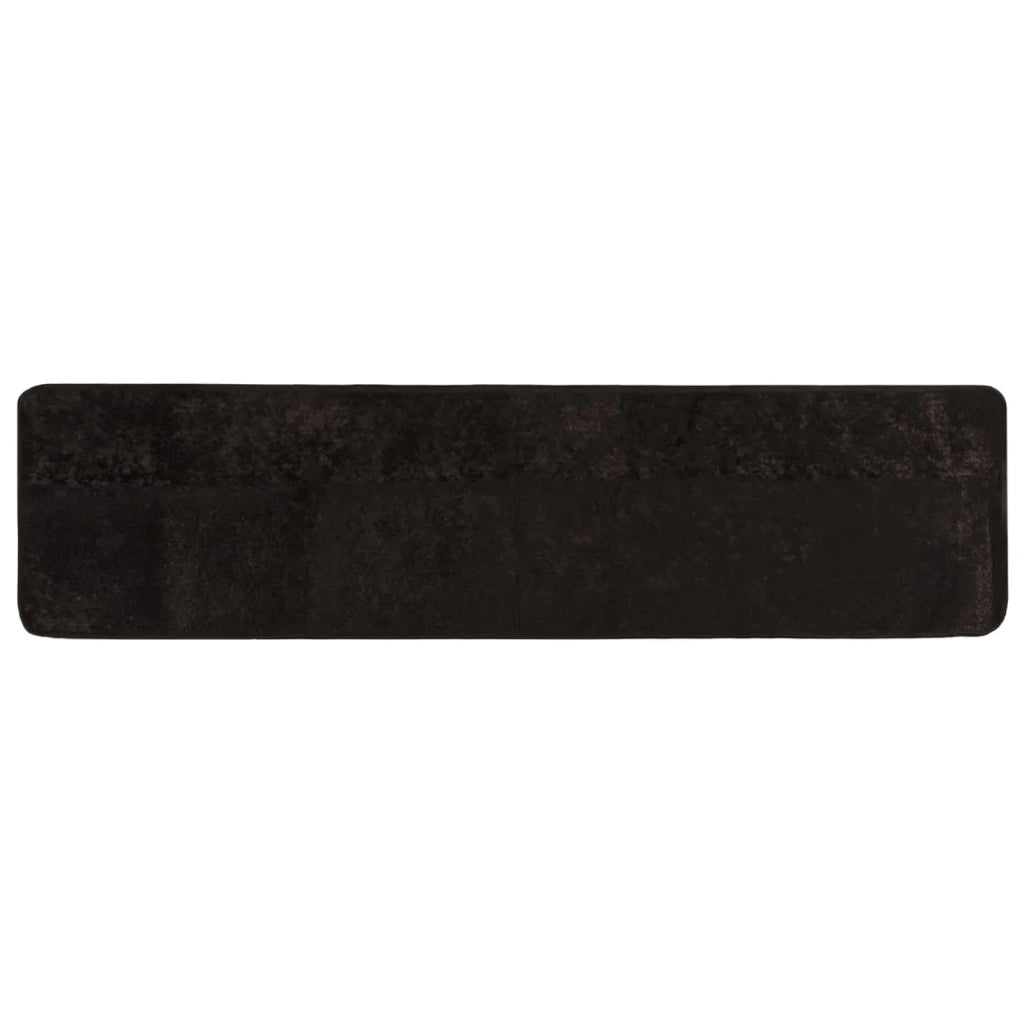 Runner Tappeto MARSA Antracite 50 x 350 cm Poliestere e PVC