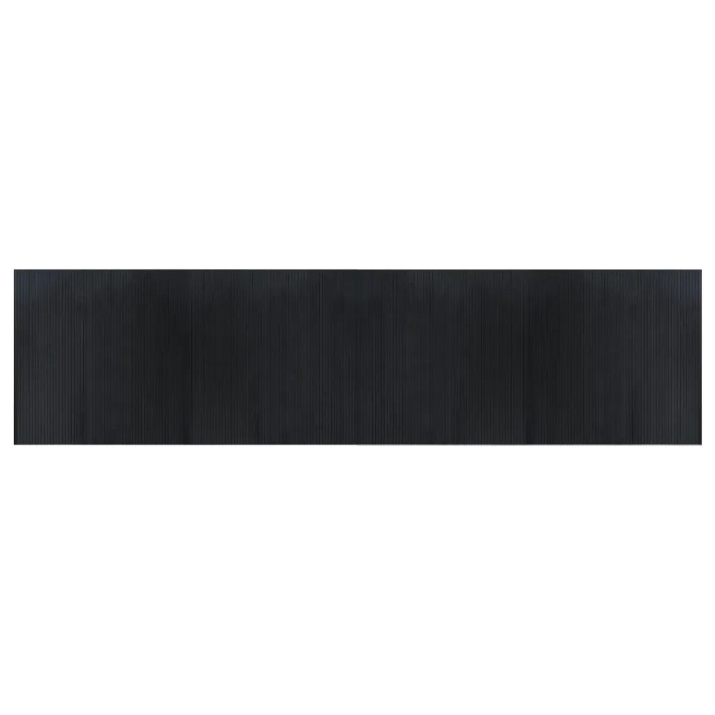 Tappeto Rettangolare Nero 100x400 cm in BambÃ¹