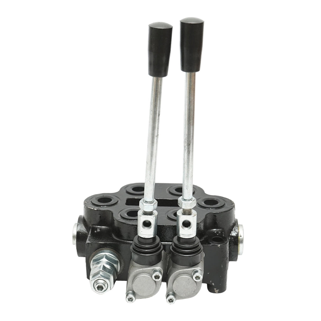 Distributore idraulico a 2 leve 150 Bar, portata 80 L/min M22x1,5mm
