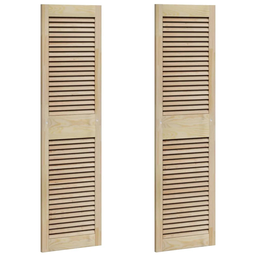Porta per Armadio 2 pcs Naturale 140,5 x 2,1 x 39,5 cm 42019261