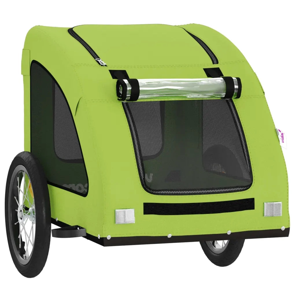 Rimorchio da Bici per Animali Verde Oxford e Ferro CFW5796350