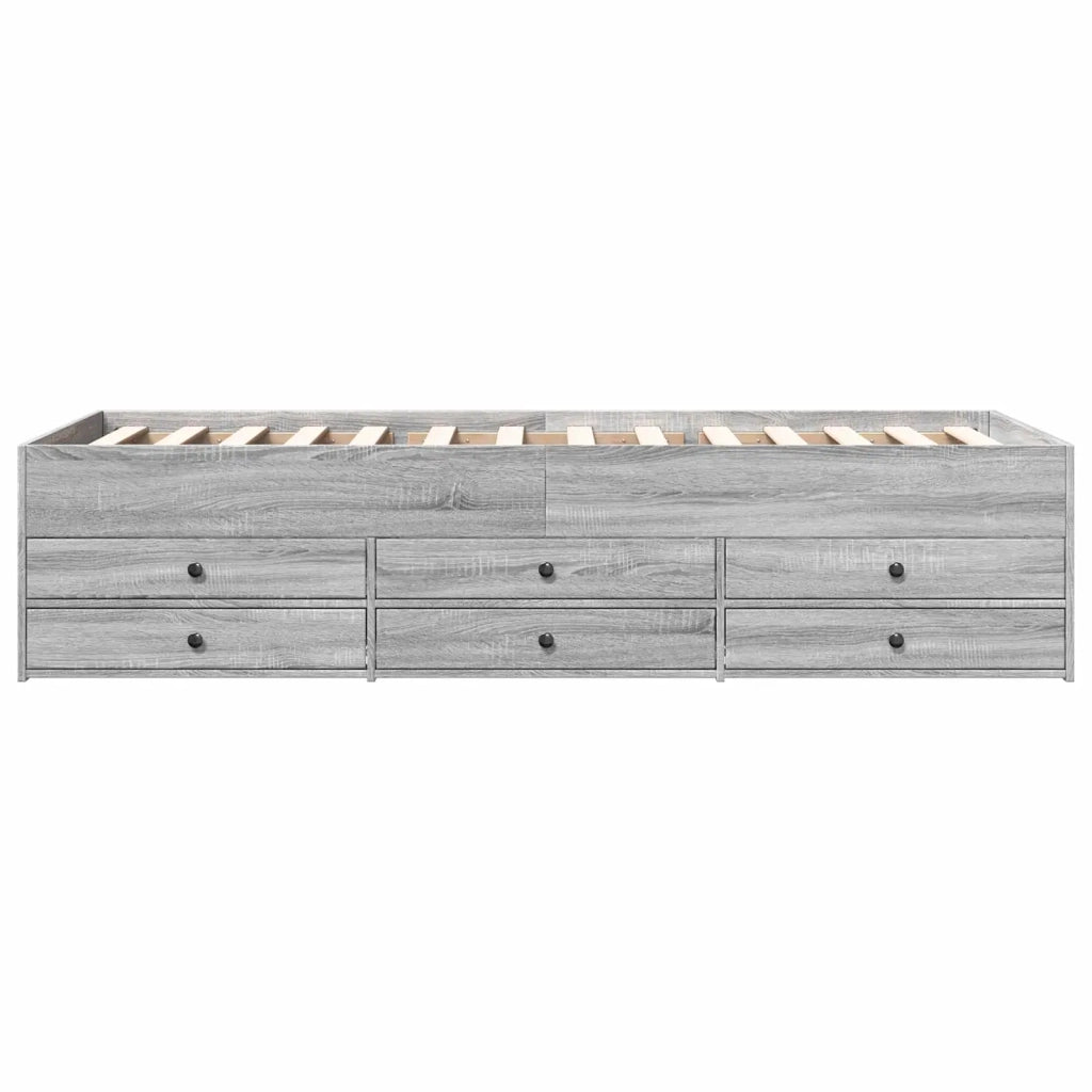 Telaio del letto con storage Sonoma grigio 80 x 200 cm 3429649