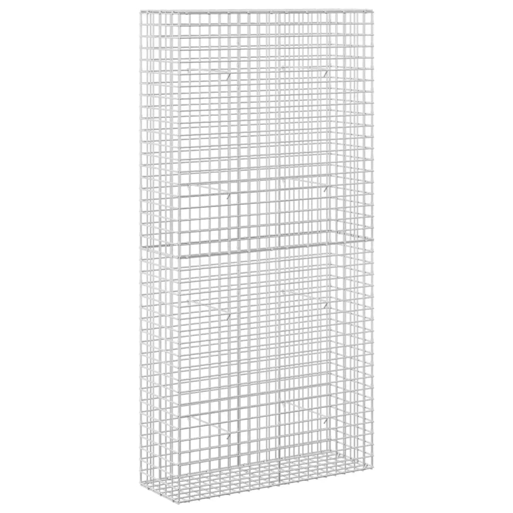 Gabione con filo da 5 mm e rete da 5x5 cm 100x30x200 cm 3464204