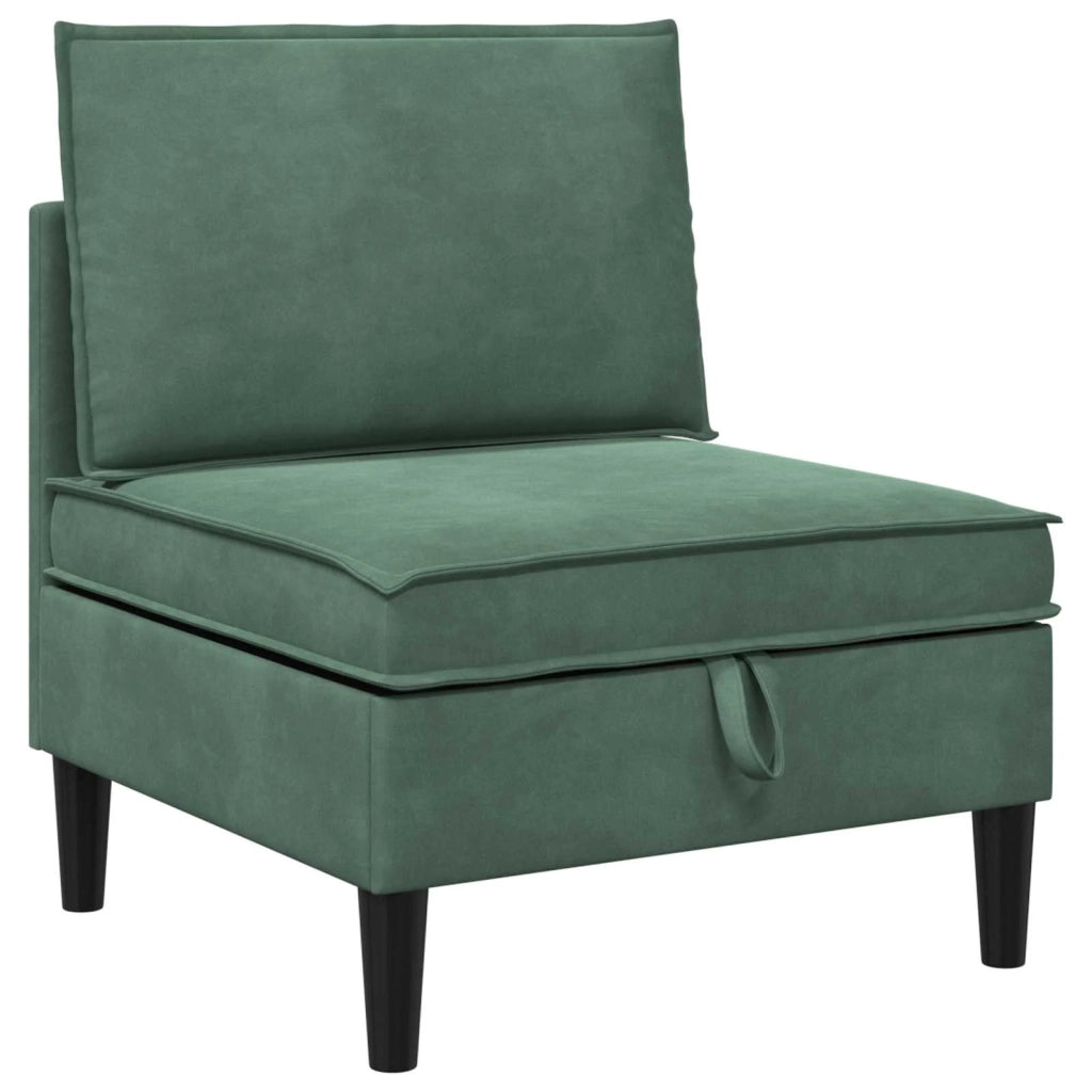 Set di mobili per il soggiorno 5 pcs Verde Mare Velluto