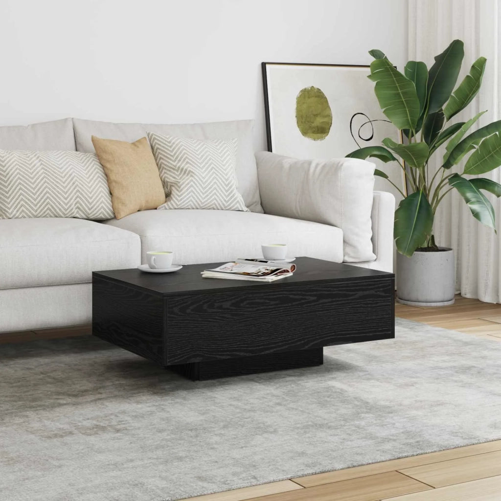 Tavolino da salotto Rovere Nero 85 x 55 x 31 cm 862042