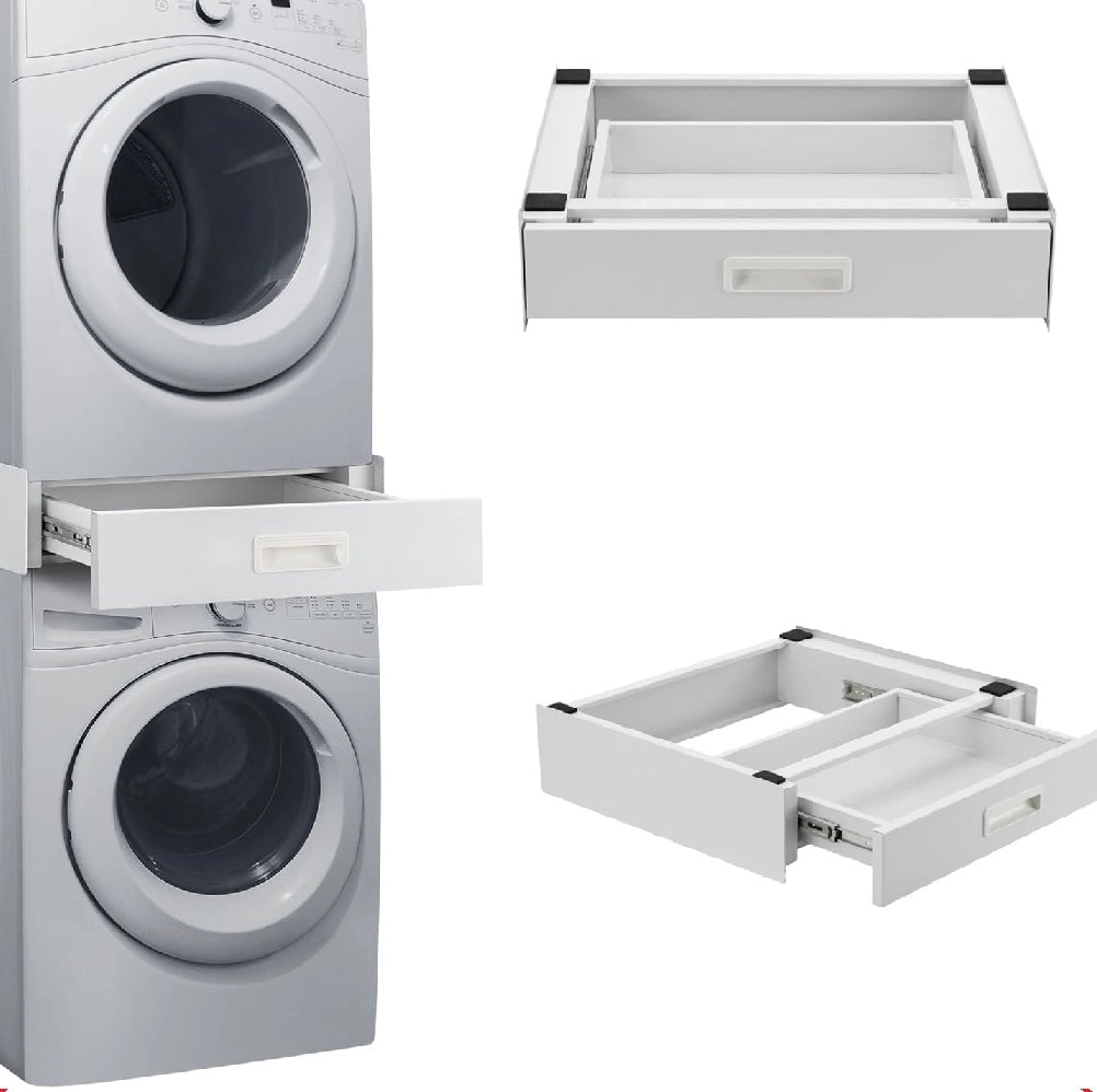 Supporto Universale per Lavatrice e Asciugatrice con Cassetto Estraibile - 100KG