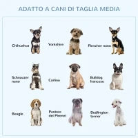 Kennel per Cani Pieghevole a Doppia Porta con Blocco, 4 Ruote con Freno e Fondo Rimovibile, 94x58x69.5 cm, Grigio