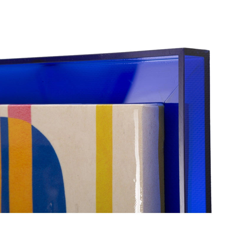 Stampa Su Tela Laccatto Modis Con Cornice -b- cm 60x3,3x80