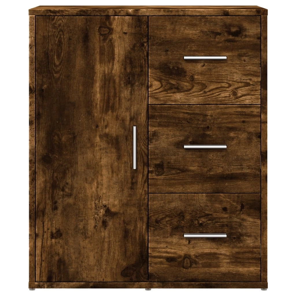 Buffet credenza cassettiera armadio mobile contenitore organizer per cucina soggiorno salotti set da 2 60 x 31 x 70 cm legno ingegnerizzato marrone 02_0036740