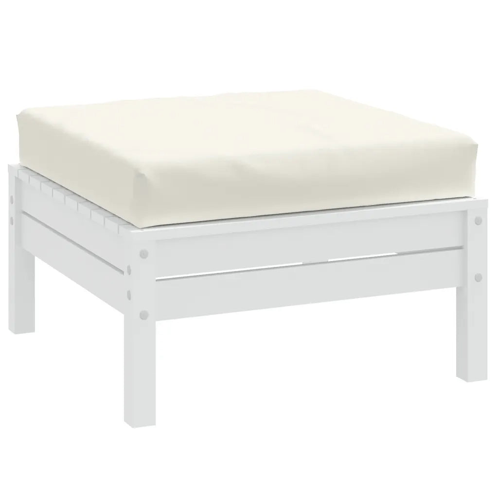 vidaXL Cuscino per Pallet Crema Mélange 60x60x9,5 cm in Tessuto