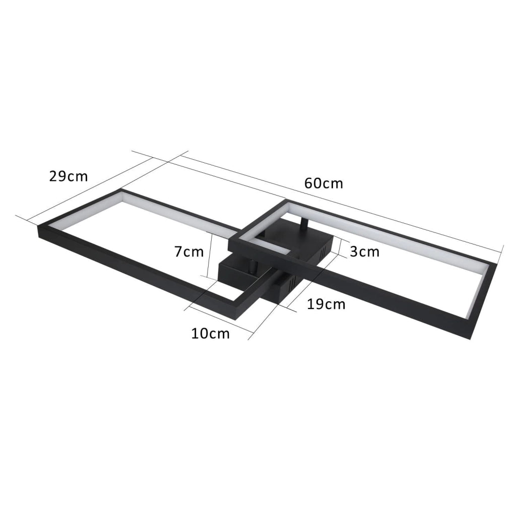 ZMH Lampada da soffitto LED moderna telecomando illuminazione regolabile per interni