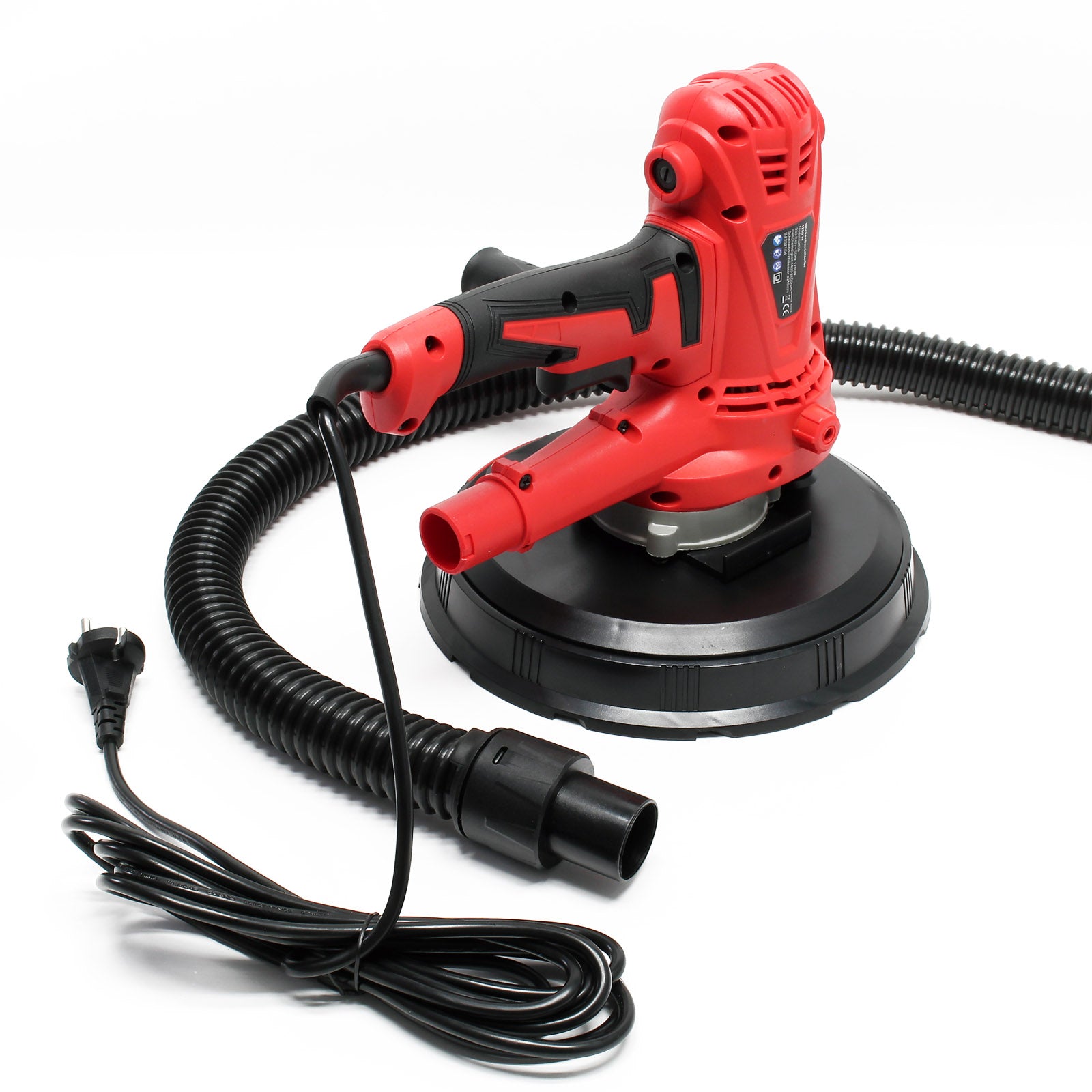 Levigatrice 1280W Con aspirazione, disco di levigatura da 215 mm e impugnatura supplementare