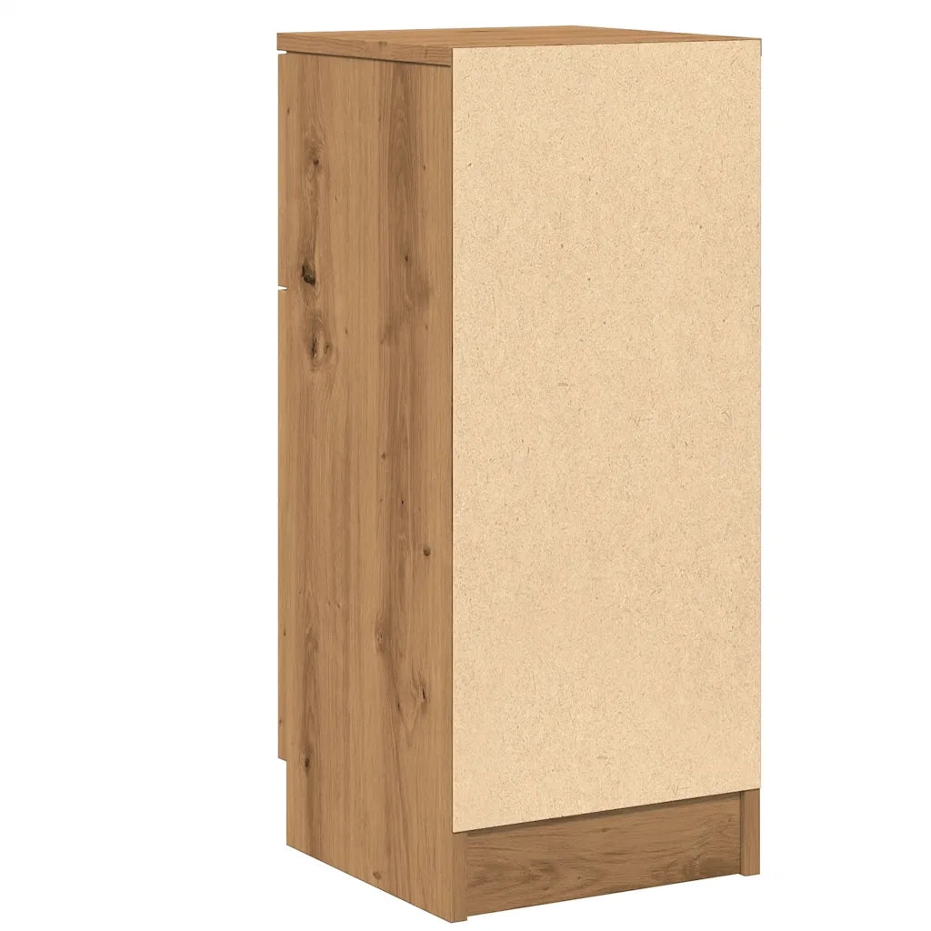 Credenze 2 pz Rovere Artigianale 30x30x70 cm Legno Multistrato 856954
