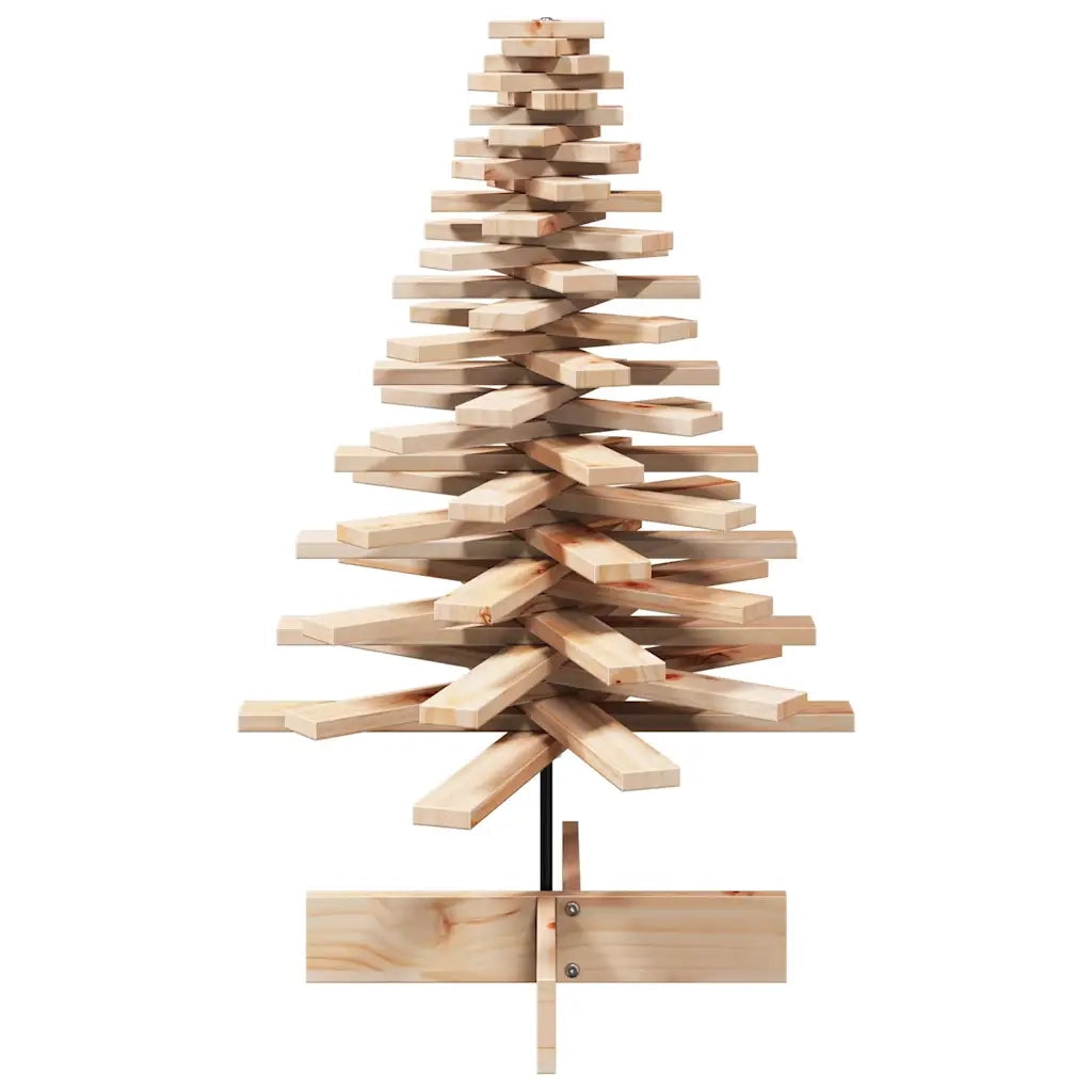 Albero di Natale | Decorazioni natalizie Decorativo in Legno 100 cm Legno Massello Pino