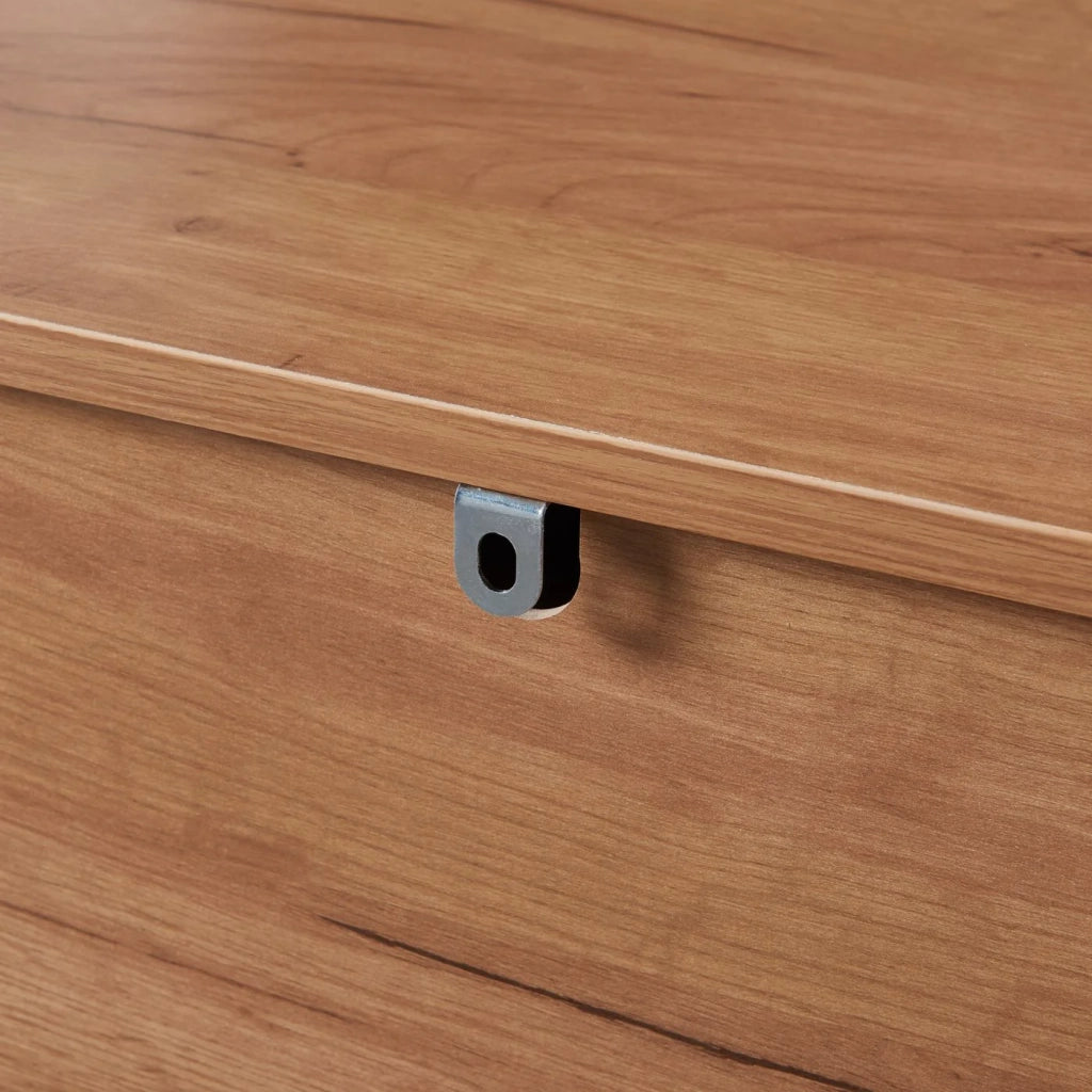 Cassettiera pratico mobile contenitore per ingresso soggiorno camera da letto MDF 90 x 70 x 40 cm effetto rovere 03_0009317
