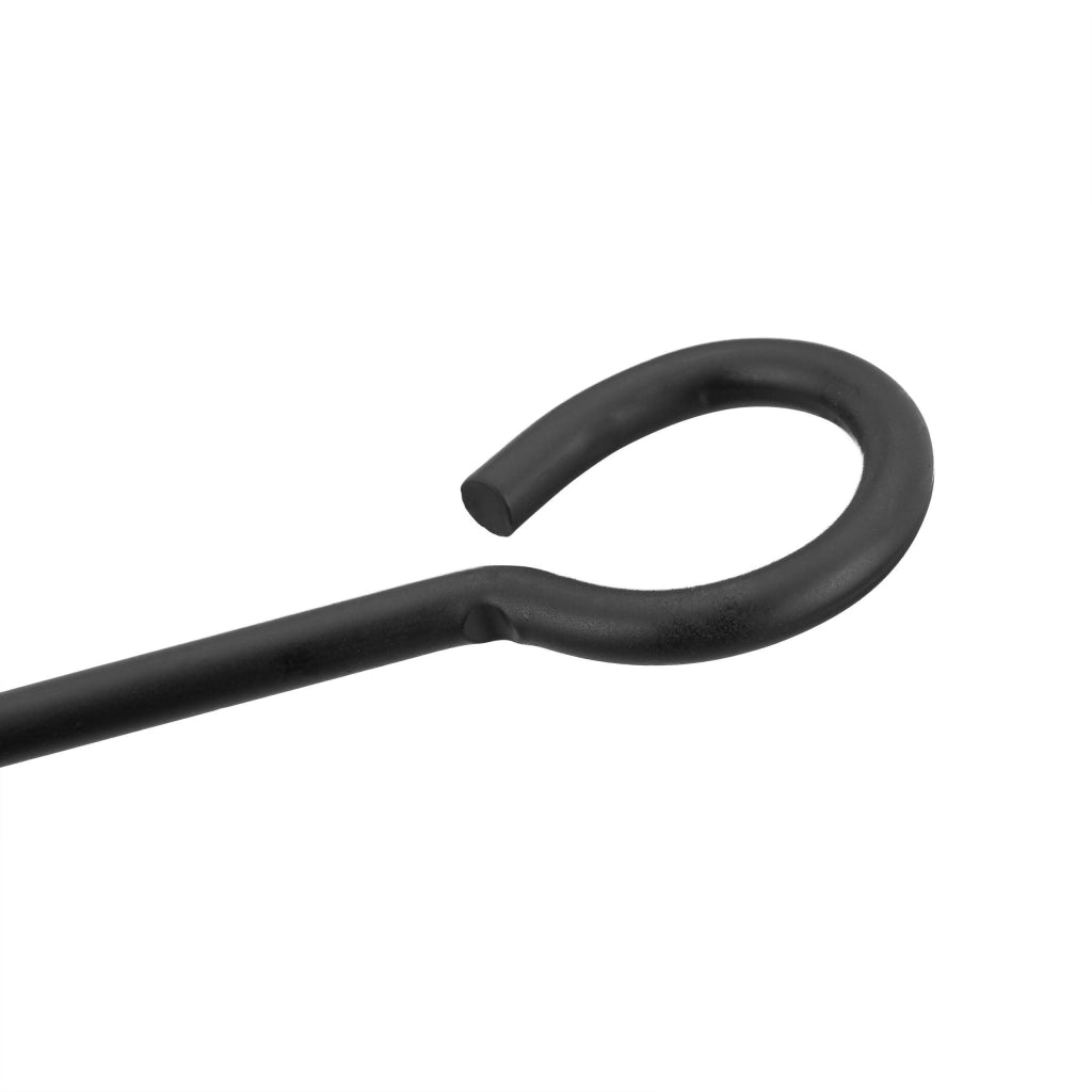 Set di 5 attrezzi per camino con accessori in acciaio: pinze paletta spazzola attizzatoio nero 13_0002448