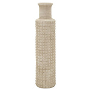 Vaso Decorativo VKH1036, Beige, Poliresina, 24,5x24,5x97 cm