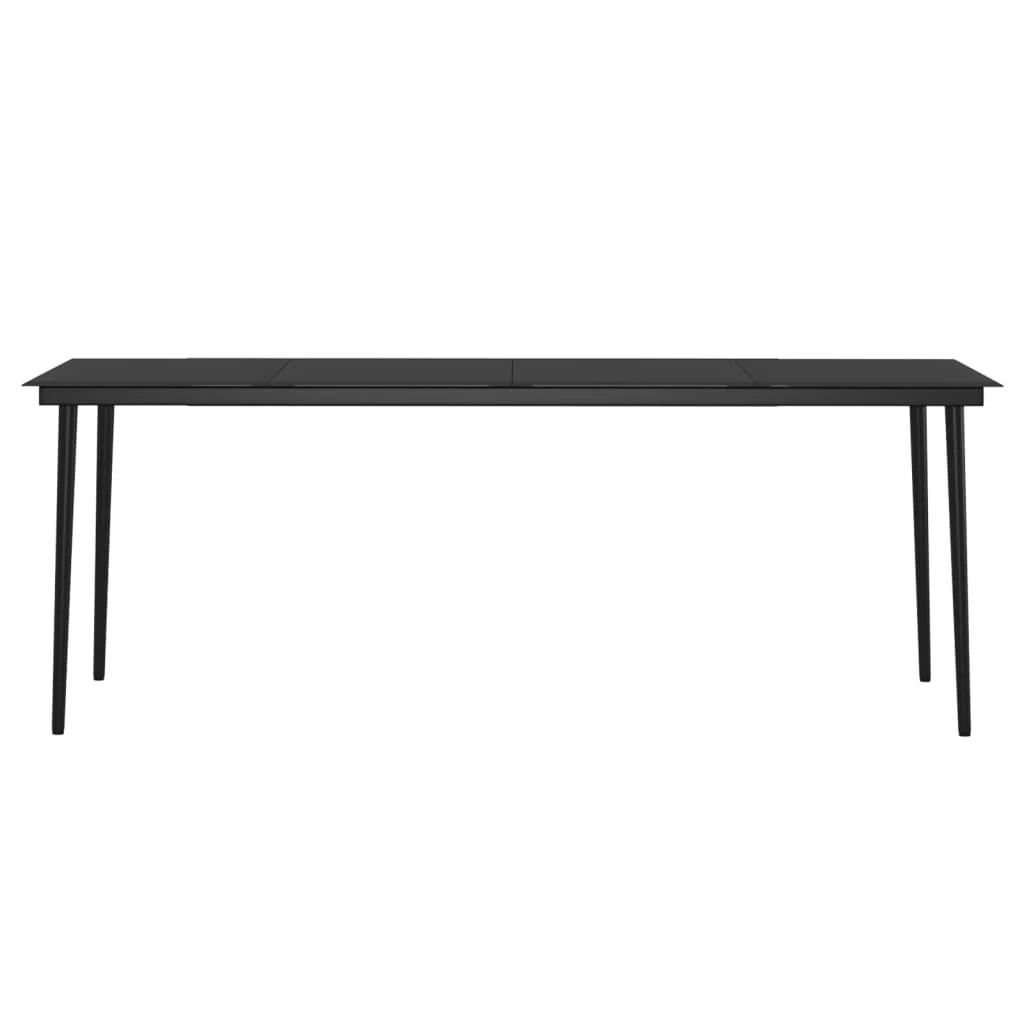 Set da pranzo da esterno nero da 9 pezzi con cuscini 02_0014177