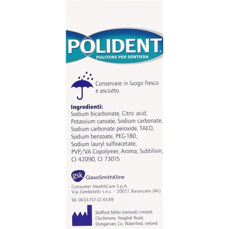 POLIDENT TABS PULITORE PER PROTESI TRIPLA FRESCHEZZA 36 CAPSULE EFFERVESCENTI